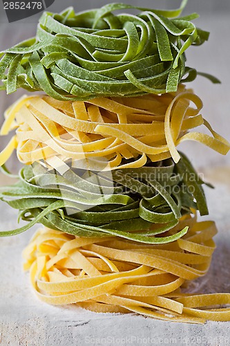 Image of italian pasta tagliatelle