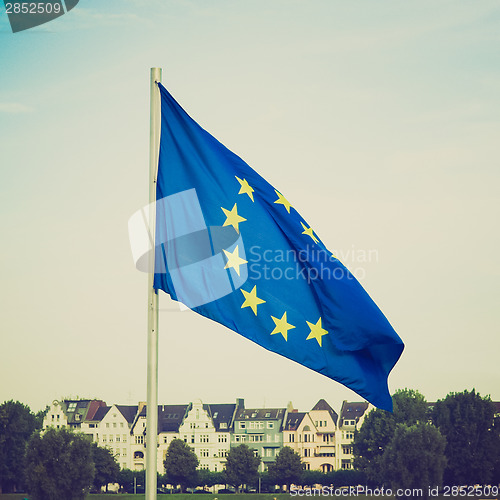 Image of Retro look Flag of Europe