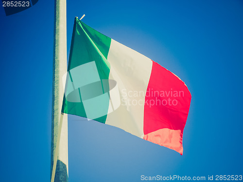 Image of Retro look Italian flag