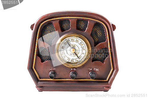 Image of Model of an ancient radio receiver