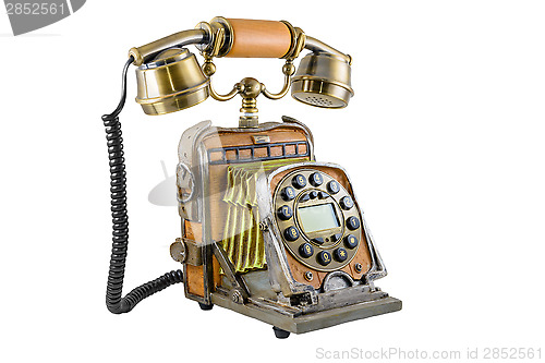 Image of The telephone in style of a retro