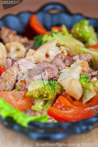 Image of meat with vegetables