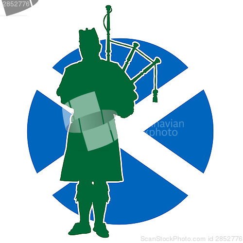 Image of Scottish Piper Flag