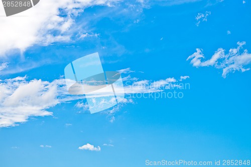 Image of blue sky with clouds