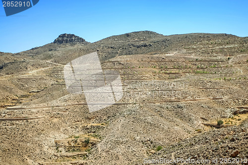 Image of Rocky Sahara desert in Tunisia