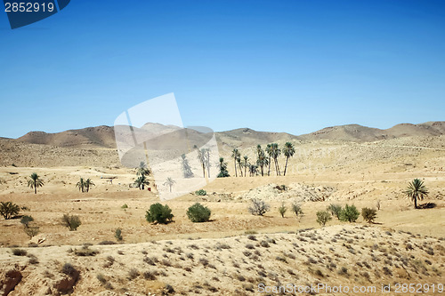 Image of Sahara desert in southern Tunisia