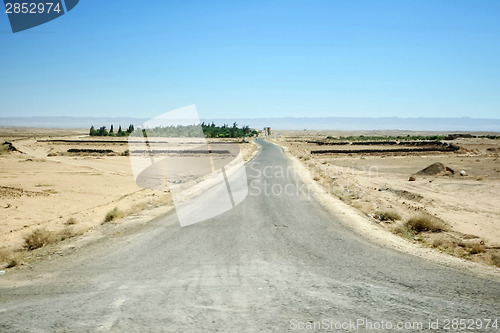 Image of Road in Sahara desert