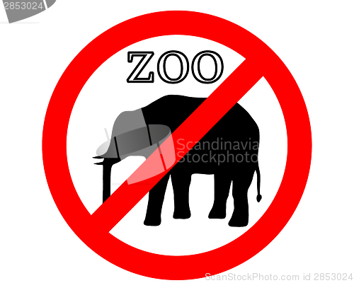 Image of Elephant in zoo prohibited