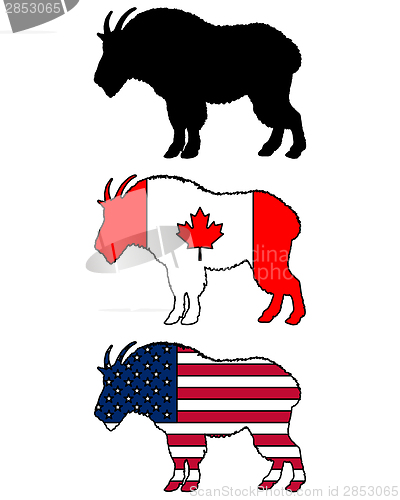 Image of Mountain goat flags