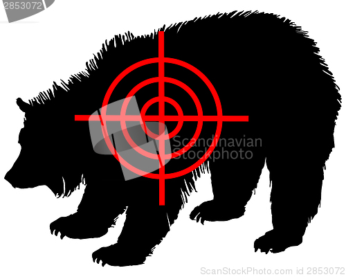 Image of Grizzly bear crosshair