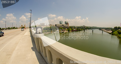Image of Views of Knoxville Tennessee downtown on sunny day