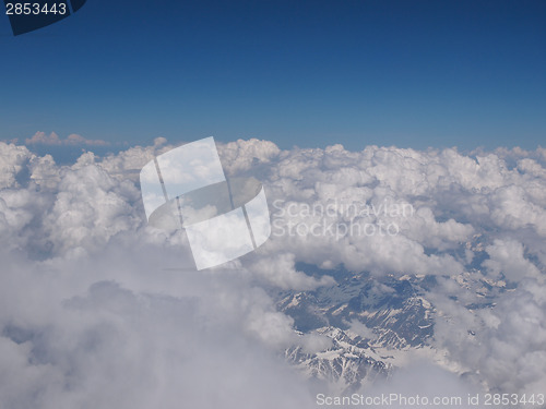 Image of Clouds on Alps