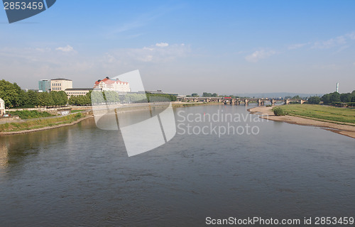 Image of Elbe river in Dresden