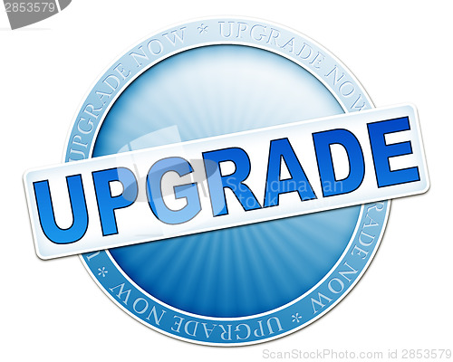 Image of upgrade button blue