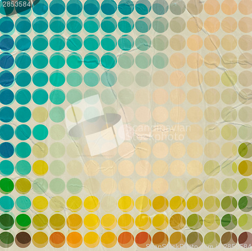 Image of Abstract circles background with grunge paper.
