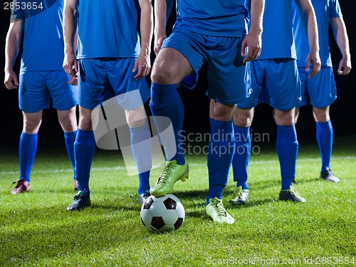 Image of soccer players team