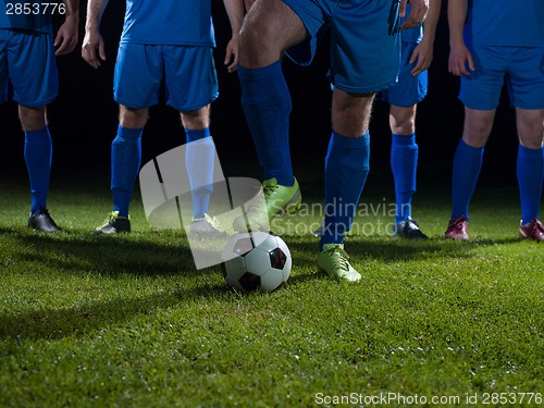 Image of soccer players team