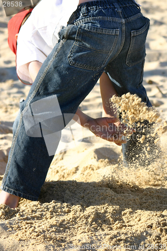 Image of Scooping Sand