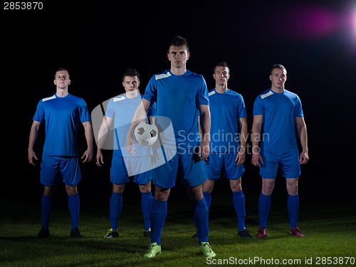 Image of soccer players team