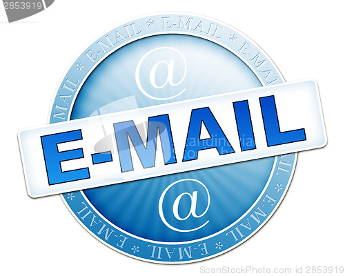 Image of e-mail button blue