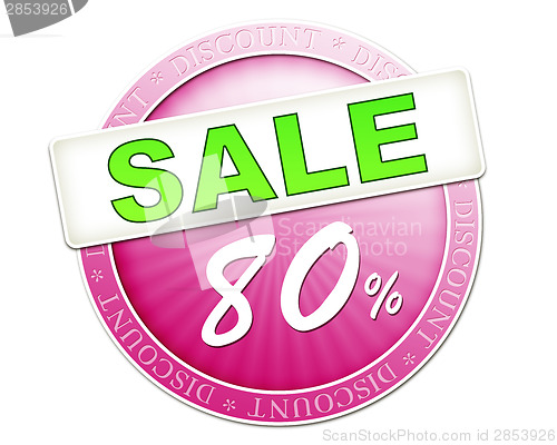 Image of sale button 80%