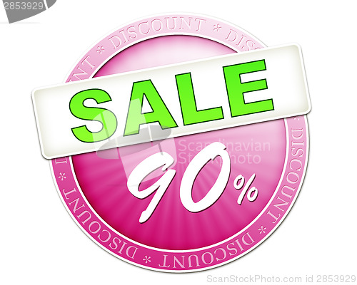 Image of sale button 90%