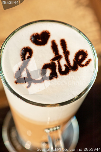 Image of latte closeup