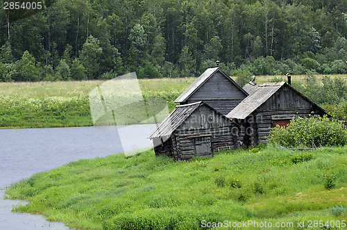 Image of typical village in the north of Russia