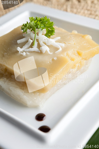 Image of Thai Custard with Sticky Rice