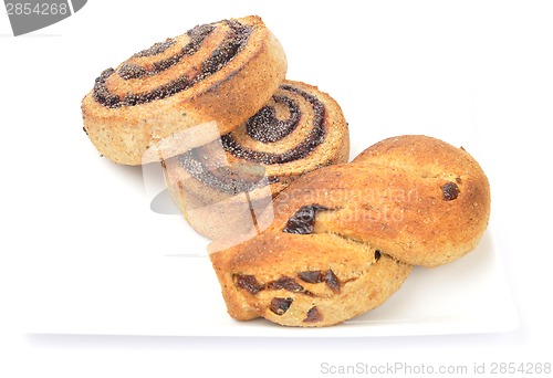 Image of Spiral poppy seed cookie and cranberry braid