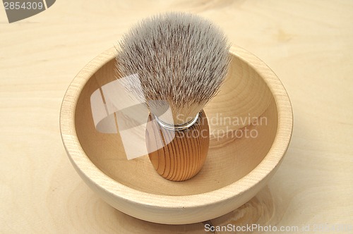 Image of Detailed and colorful image of shaving brush