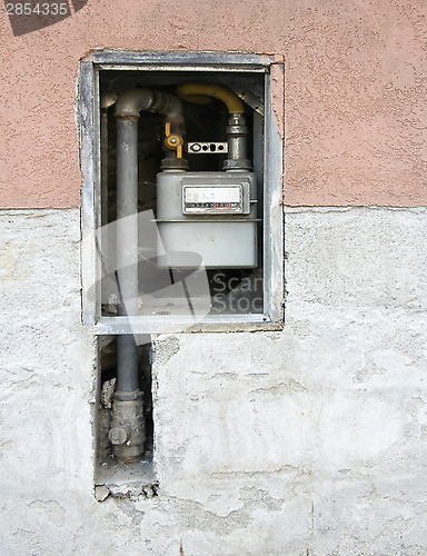 Image of Gas meter on the wall