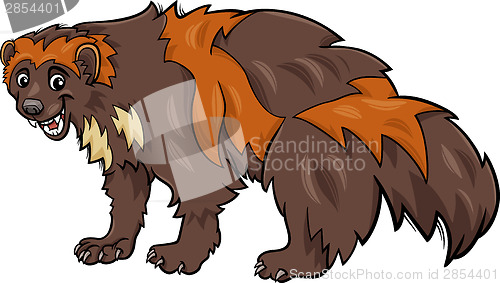 Image of wolverine animal cartoon illustration