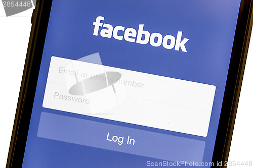 Image of Facebook Login on Apple iPhone 5s