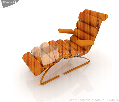 Image of Comfortable wooden Sun Bed