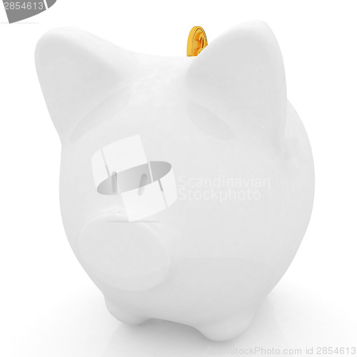 Image of piggy bank and falling coins