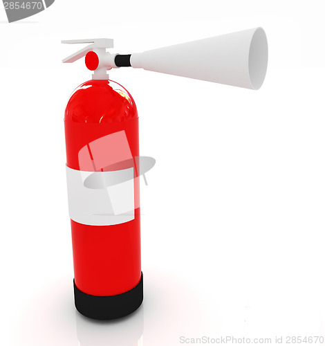 Image of Red fire extinguisher 