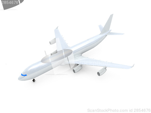 Image of White airplane