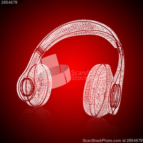 Image of 3d model headphones