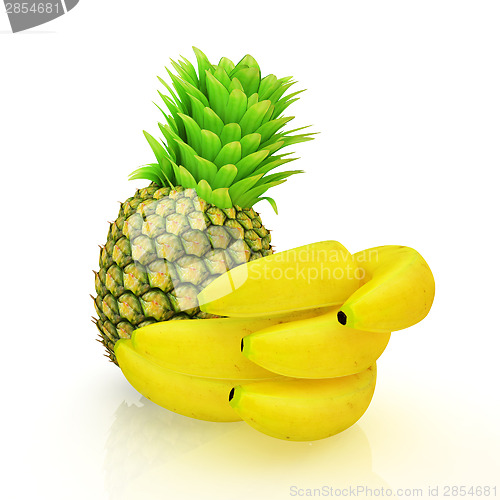 Image of pineapple and bananas