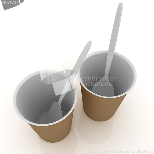 Image of fast-food disposable tableware