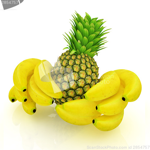 Image of pineapple and bananas