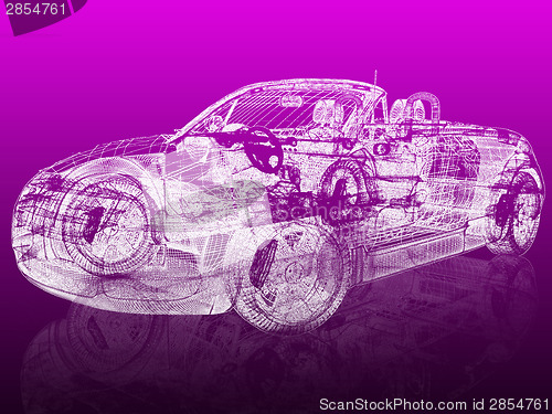 Image of 3d model car