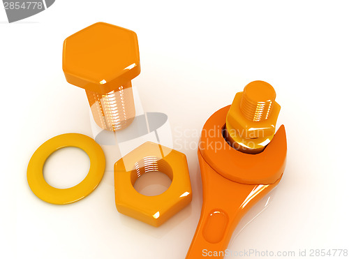 Image of Colorful wrench to tighten the screws