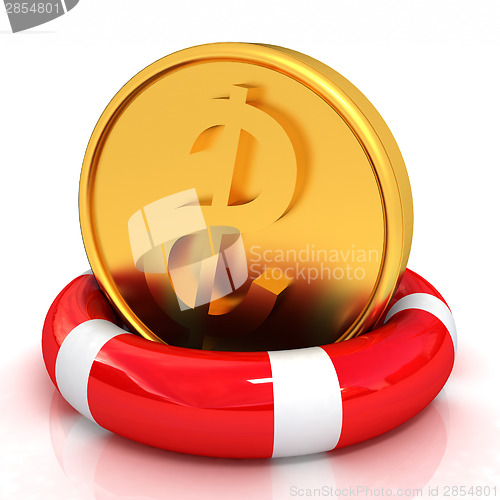 Image of Coin dollar on  lifeline