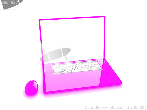 Image of Pink laptop