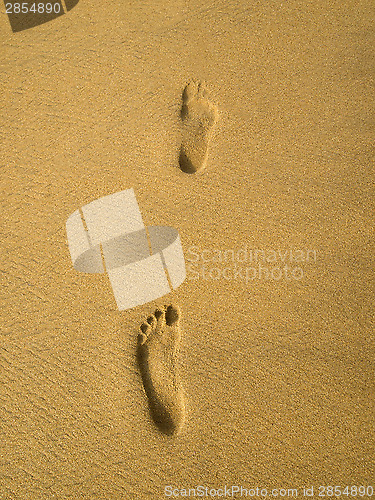 Image of Footprint at the beach