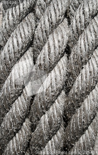 Image of Boat rope closeup