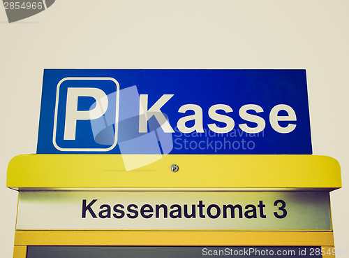 Image of Retro look Park kasse