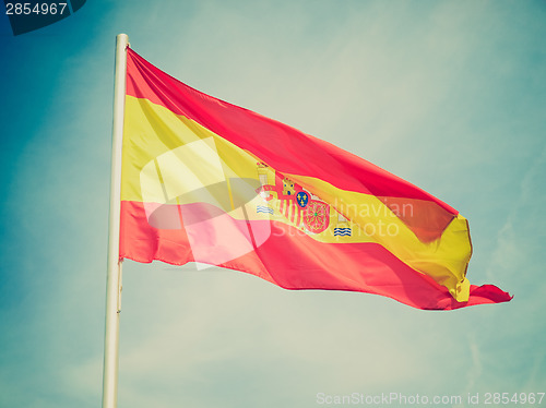 Image of Retro look Flag of Spain